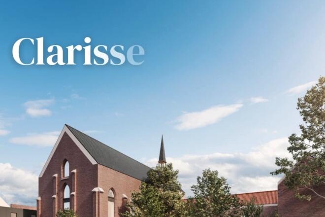 Het Clarissenklooster-project omvat 15 woningen en 15 appartementen op een…